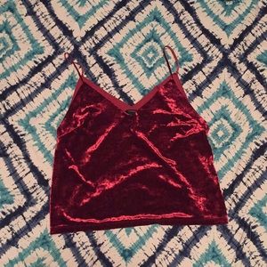 Crushed velvet cami